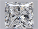 Diamante Natural 1.01 quilates, Princesa , Color E, claridad VVS1 y certificado GIA