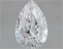 Diamante Natural 0.76 quilates, De pera , Color D, claridad SI1 y certificado GIA