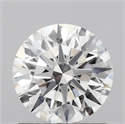 Lab Grown Diamond 1.09 Carats, Round with Ideal Cut, D Color, VVS1 Clarity and Certified by IGI