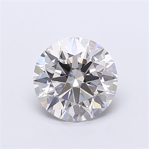 Picture of Lab Grown Diamond 1.29 Carats, Round with Ideal Cut, G Color, VVS2 Clarity and Certified by IGI