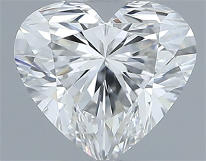 Picture of Natural Diamond 0.57 Carats, Heart with  Cut, H Color, VS1 Clarity and Certified by GIA