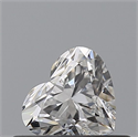 Natural Diamond 0.40 Carats, Heart with  Cut, F Color, VVS1 Clarity and Certified by GIA