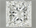 Natural Diamond 0.50 Carats, Princess with  Cut, J Color, VS2 Clarity and Certified by GIA