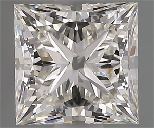Picture of Natural Diamond 1.01 Carats, Princess with  Cut, J Color, IF Clarity and Certified by GIA