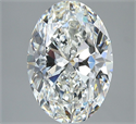 Natural Diamond 3.51 Carats, Oval with  Cut, H Color, VS1 Clarity and Certified by GIA