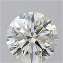 Natural Diamond 3.03 Carats, Round with Excellent Cut, L Color, VS1 Clarity and Certified by IGI
