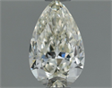 Natural Diamond 0.50 Carats, Pear with  Cut, J Color, VVS1 Clarity and Certified by IGI