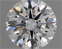 Natural Diamond 1.72 Carats, Round with Excellent Cut, E Color, VVS2 Clarity and Certified by GIA