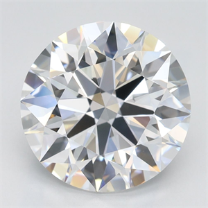 Picture of Lab Grown Diamond 3.56 Carats, Round with Ideal Cut, D Color, IF Clarity and Certified by IGI