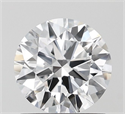 Lab Grown Diamond 1.02 Carats, Round with Ideal Cut, D Color, VVS2 Clarity and Certified by IGI