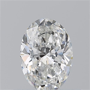 Picture of Natural Diamond 0.51 Carats, Oval with  Cut, F Color, VVS2 Clarity and Certified by GIA