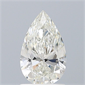 Natural Diamond 1.00 Carats, Pear with  Cut, H Color, VS2 Clarity and Certified by IGI