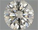 Natural Diamond 0.50 Carats, Round with Very Good Cut, K Color, SI2 Clarity and Certified by IGI
