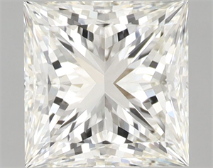 Picture of Natural Diamond 1.71 Carats, Princess with  Cut, J Color, VVS1 Clarity and Certified by IGI