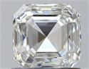 Natural Diamond 0.90 Carats, Asscher with  Cut, I Color, SI1 Clarity and Certified by GIA
