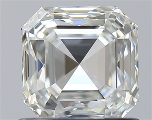 Picture of Natural Diamond 0.90 Carats, Asscher with  Cut, I Color, SI1 Clarity and Certified by GIA