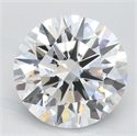 Lab Grown Diamond 3.12 Carats, Round with Excellent Cut, D Color, IF Clarity and Certified by GIA