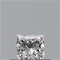 Natural Diamond 0.23 Carats, Princess with  Cut, E Color, VS1 Clarity and Certified by GIA