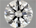 Natural Diamond 0.54 Carats, Round with Excellent Cut, I Color, VVS1 Clarity and Certified by GIA