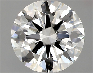 Picture of Natural Diamond 0.54 Carats, Round with Excellent Cut, I Color, VVS1 Clarity and Certified by GIA