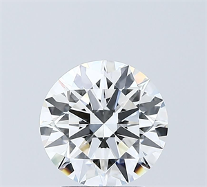 Picture of Lab Grown Diamond 2.05 Carats, Round with Ideal Cut, D Color, VVS1 Clarity and Certified by IGI