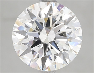 Picture of Lab Grown Diamond 3.09 Carats, Round with Ideal Cut, F Color, VVS2 Clarity and Certified by IGI