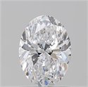 Natural Diamond 1.20 Carats, Oval with  Cut, D Color, SI2 Clarity and Certified by GIA
