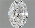 Natural Diamond 0.51 Carats, Oval with  Cut, D Color, SI1 Clarity and Certified by GIA