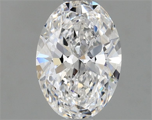 Picture of Natural Diamond 0.51 Carats, Oval with  Cut, D Color, SI1 Clarity and Certified by GIA