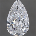 Natural Diamond 0.45 Carats, Pear with  Cut, D Color, VVS1 Clarity and Certified by GIA