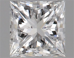 Picture of Natural Diamond 0.30 Carats, Princess with  Cut, F Color, SI1 Clarity and Certified by GIA