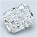 Natural Diamond 2.51 Carats, Radiant with  Cut, G Color, SI1 Clarity and Certified by GIA