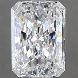 Picture of Natural Diamond 2.71 Carats, Radiant with  Cut, F Color, VS2 Clarity and Certified by GIA