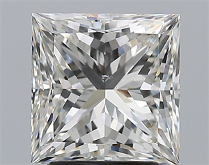 Picture of Natural Diamond 2.81 Carats, Princess with  Cut, H Color, VS2 Clarity and Certified by GIA