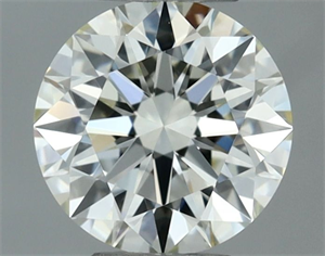 Picture of Natural Diamond 0.50 Carats, Round with Excellent Cut, J Color, VVS1 Clarity and Certified by IGI