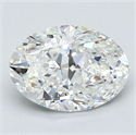 Diamante Natural 1.80 quilates, Ovalado , Color G, claridad VS1 y certificado GIA