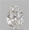 Natural Diamond 1.01 Carats, Oval with  Cut, H Color, VS1 Clarity and Certified by GIA
