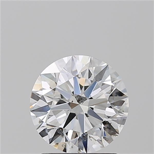 Picture of Natural Diamond 1.63 Carats, Round with Excellent Cut, E Color, SI2 Clarity and Certified by GIA