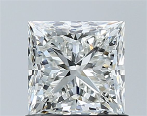 Picture of Natural Diamond 1.01 Carats, Princess with  Cut, H Color, VS2 Clarity and Certified by GIA