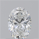 Natural Diamond 0.50 Carats, Oval with  Cut, F Color, VVS1 Clarity and Certified by GIA
