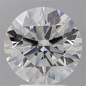 Picture of Lab Grown Diamond 3.57 Carats, Round with Ideal Cut, F Color, VVS2 Clarity and Certified by IGI