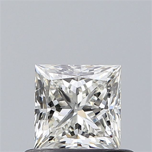 Picture of Natural Diamond 0.52 Carats, Princess with  Cut, I Color, SI1 Clarity and Certified by GIA