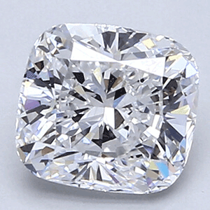 Foto 1.24 Cojín Diamante natural certificado GIA D VVS2, Ideal-Cut de