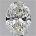 Natural Diamond 1.01 Carats, Oval with  Cut, H Color, VVS2 Clarity and Certified by GIA