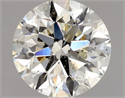 Natural Diamond 1.34 Carats, Round with Excellent Cut, L Color, SI2 Clarity and Certified by GIA