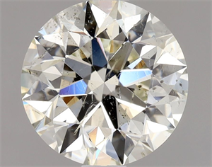 Picture of Natural Diamond 1.34 Carats, Round with Excellent Cut, L Color, SI2 Clarity and Certified by GIA