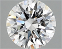 Lab Grown Diamond 2.01 Carats, Round with Ideal Cut, D Color, VVS2 Clarity and Certified by IGI