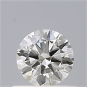 Natural Diamond 0.40 Carats, Round with Excellent Cut, H Color, IF Clarity and Certified by IGI