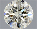Natural Diamond 0.70 Carats, Round with Excellent Cut, N Color, SI1 Clarity and Certified by GIA