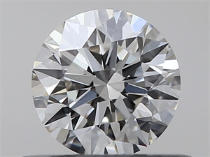 Foto Diamante Natural 0.41 quilates, Redondo , Color I, claridad IF y certificado GIA de